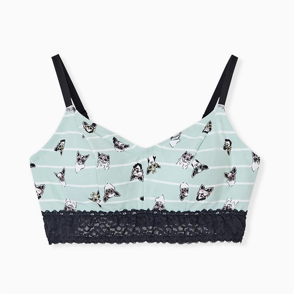 TORRID Mint Summer Pups Lightly Padded Bralette